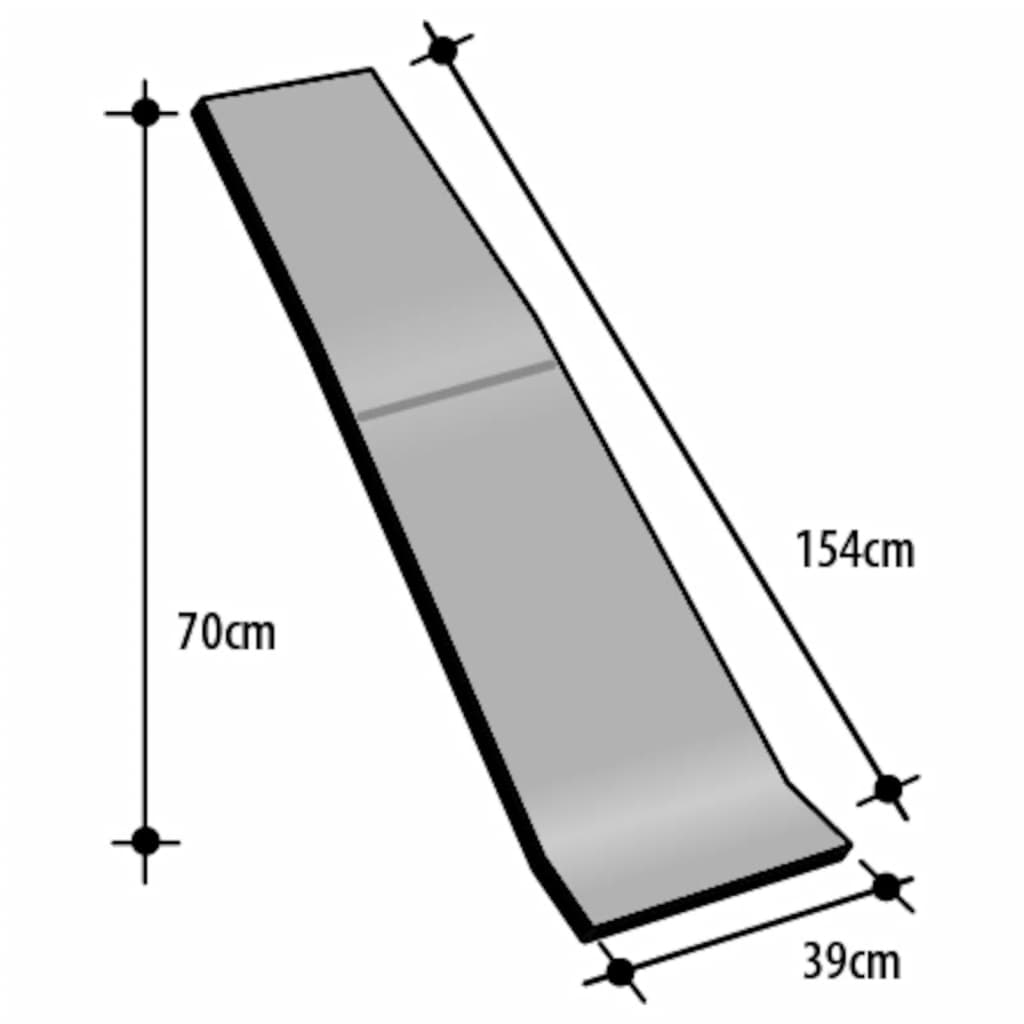 vidaXL Rampa per Cani Pieghevole Nera 155,5x40x15,5 cm