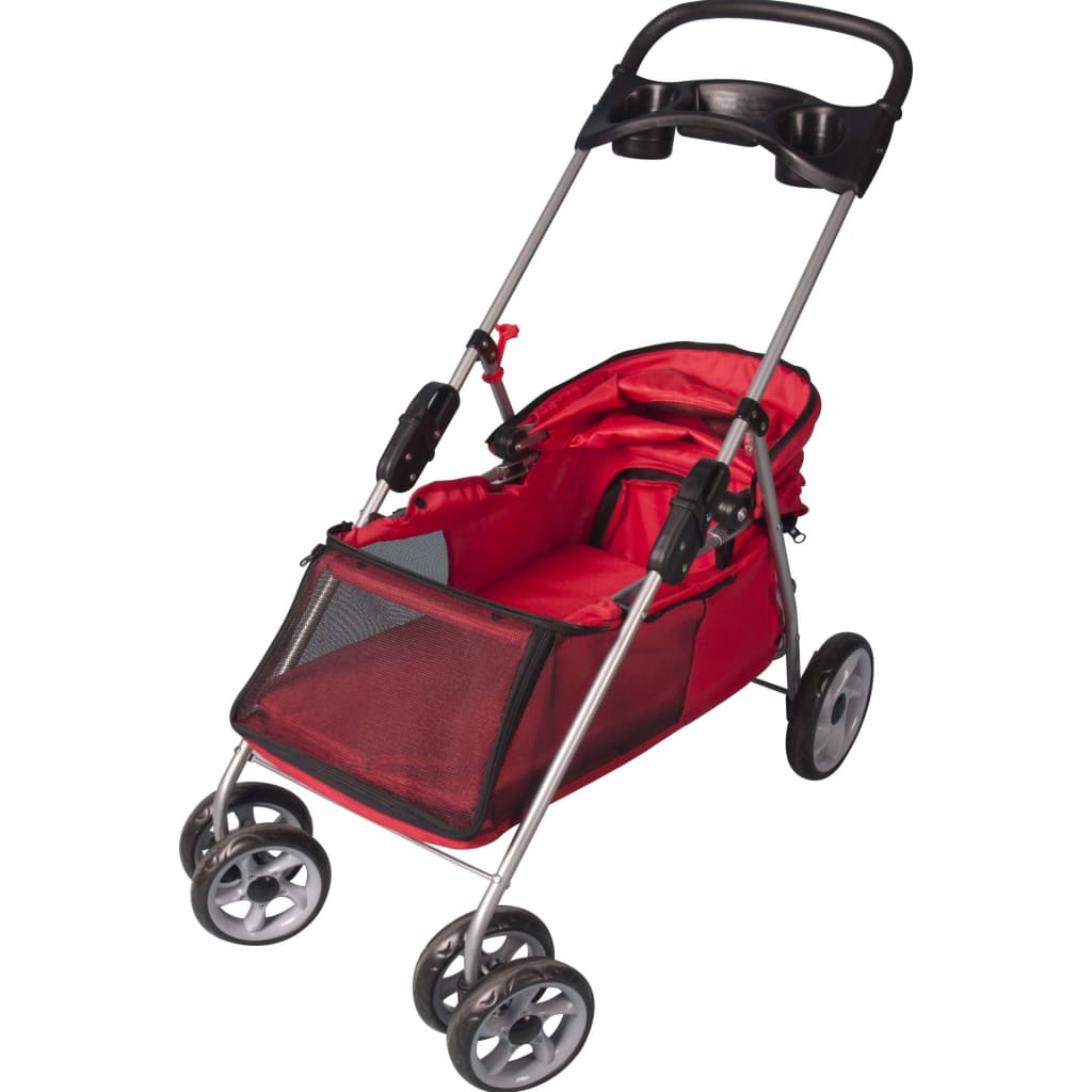 

FLAMINGO Hondenbuggy 89x37x87 cm rood