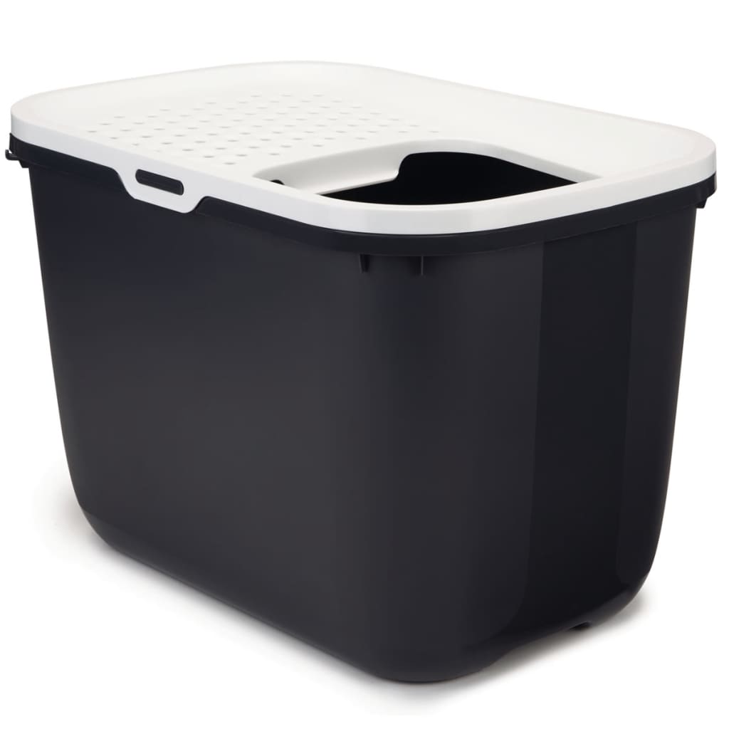 Savic Hop In Litter Box Anthracite/White for sale online eBay