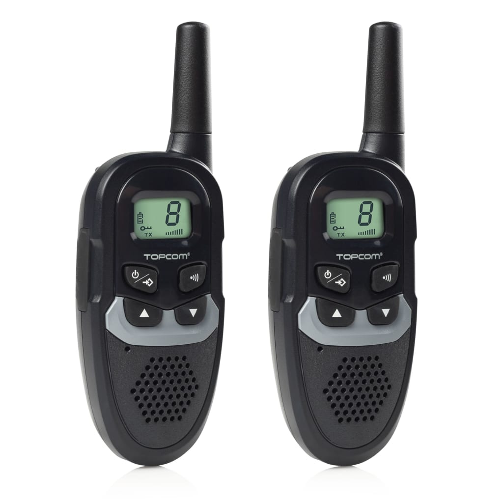 Topcom Walkie Talkie 446 MHz Schwarz 2 Stk.