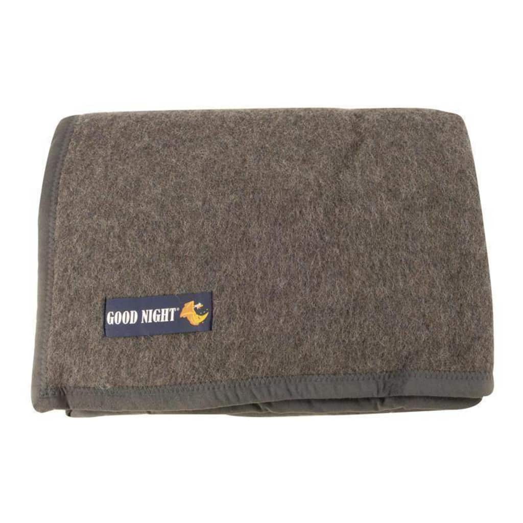 Merkloos Good Night Gold Deken 180X240 Cm 100 Wol Grijs huismerk kopen in de aanbieding