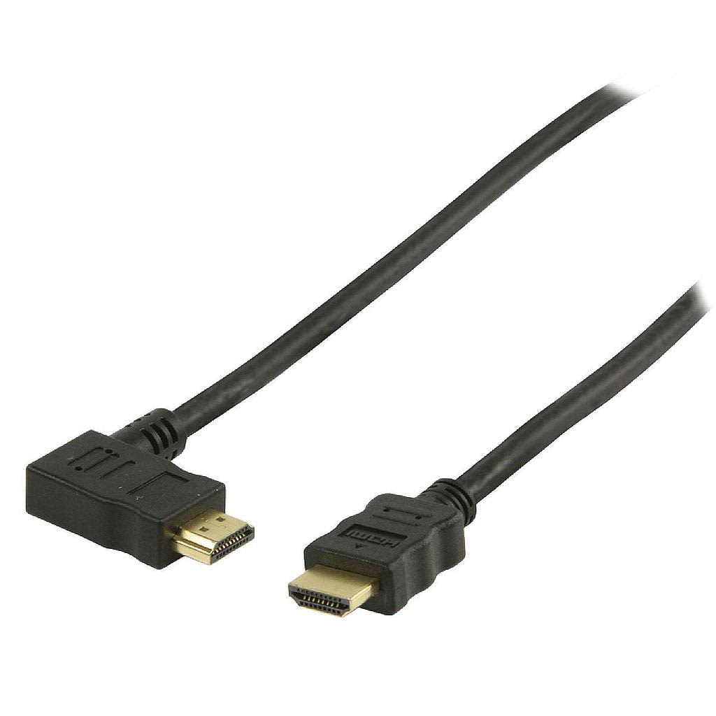 Valueline HDMI 1.4 / 2.0 Kabel 10m Haaks rechts