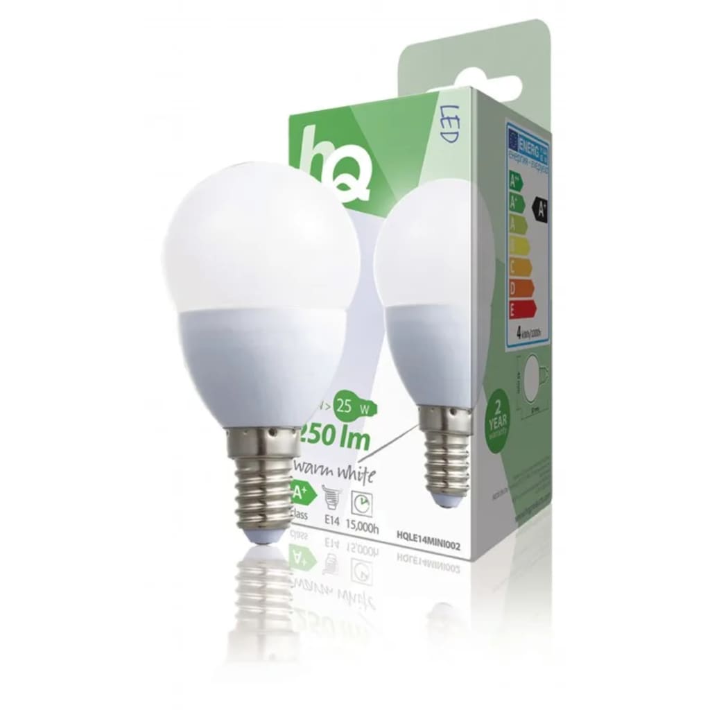 HQ E14 LED Mini-globe lamp 3,5W warm wit