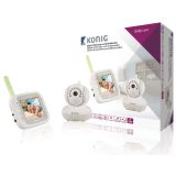 Digital videobaby- och barnmonitor med 3,5-tums LCD-skärm