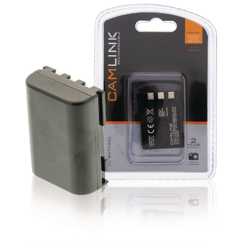 Afbeelding Camlink CL-BATNB2L Oplaadbare Lithium-ion Camera Accu 7.4 V 780 Mah door Vidaxl.nl