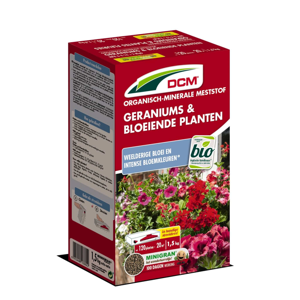 Afbeelding Dcm Meststof Geranium Surfinia & Bloeiende Plant - Siertuinmeststoffen - 1.5 kg door Vidaxl.nl