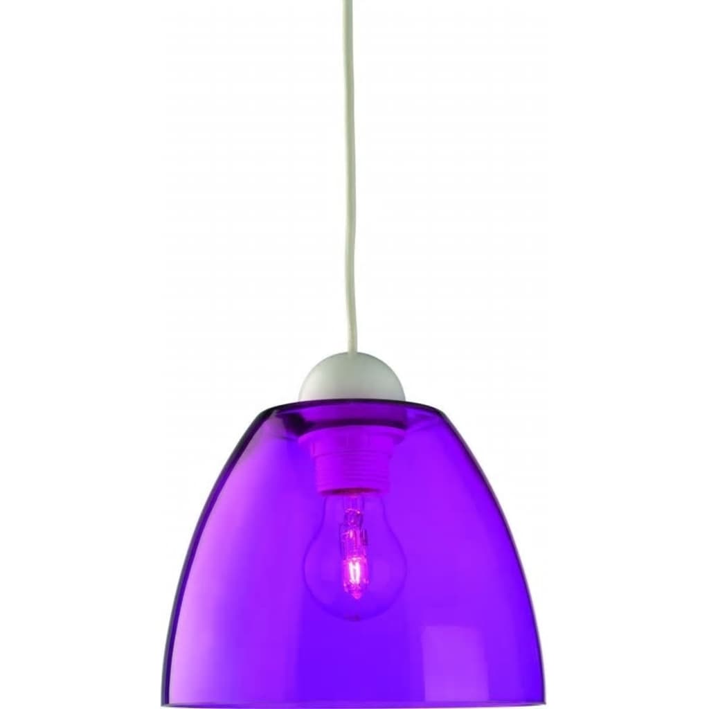 Massive York - hanglamp - glas - Ø19,8cm - paars