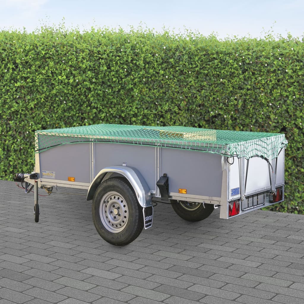 Afbeelding Afdeknet voor aanhangwagen 2 x 3m groen door Vidaxl.nl