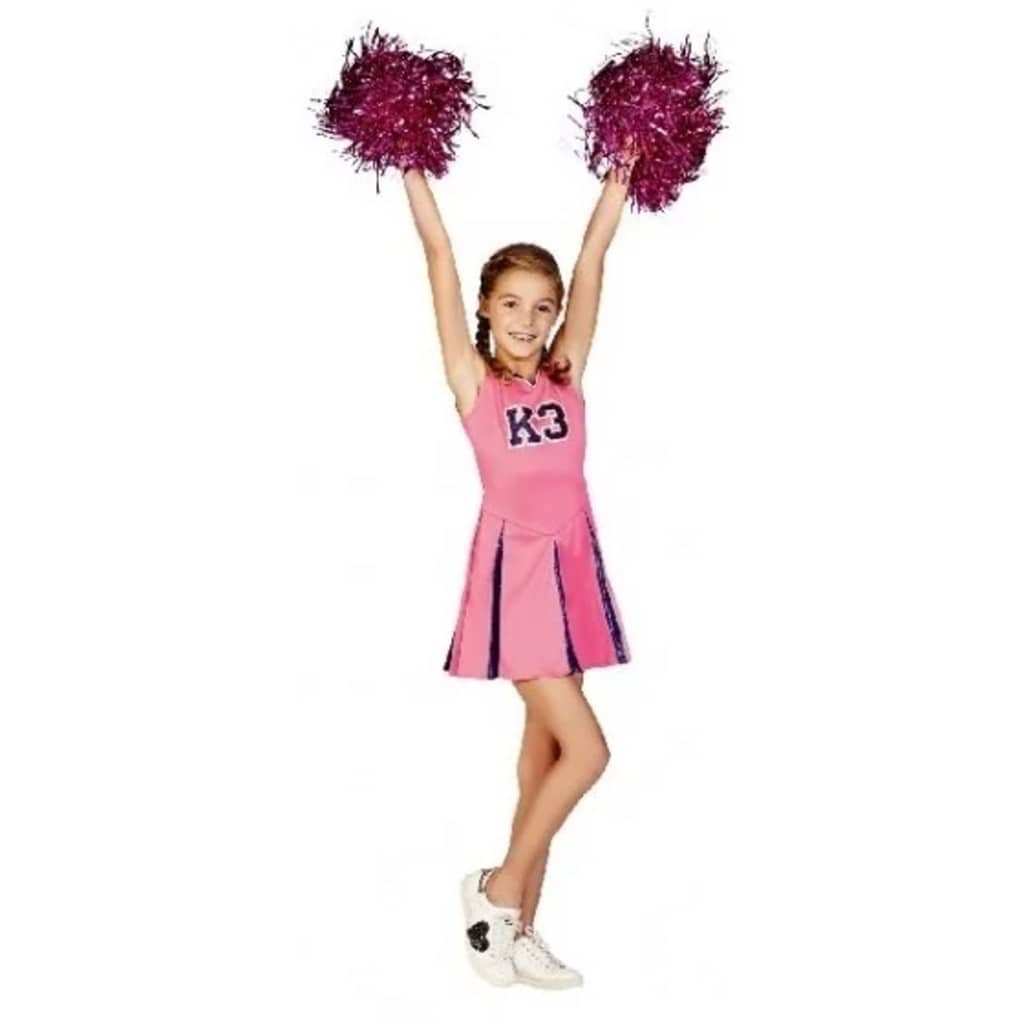 Studio 100 verkleedjurk K3 Cheerleader roze maat 152