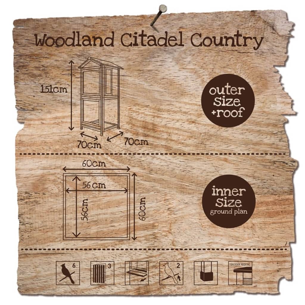 

Duvoplus Volière Citadel Country 70x70x151 cm hout