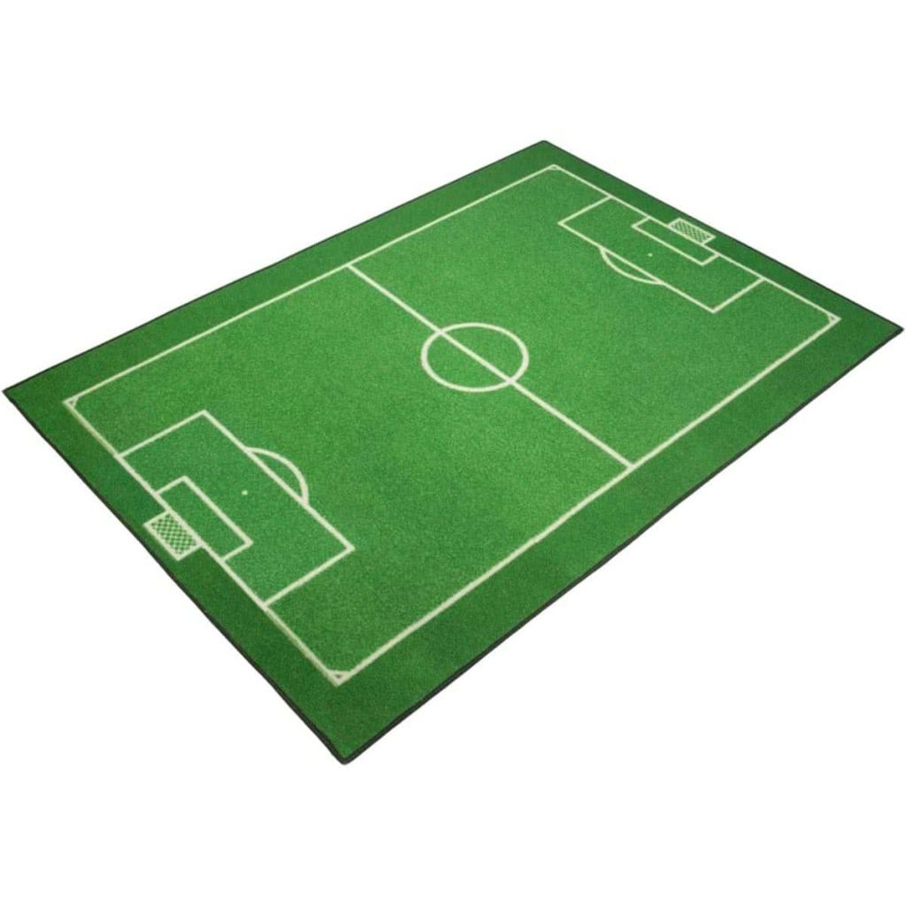 Afbeelding Van der Meulen Speelmat voetbalveld 95x133 cm 0309090 door Vidaxl.nl