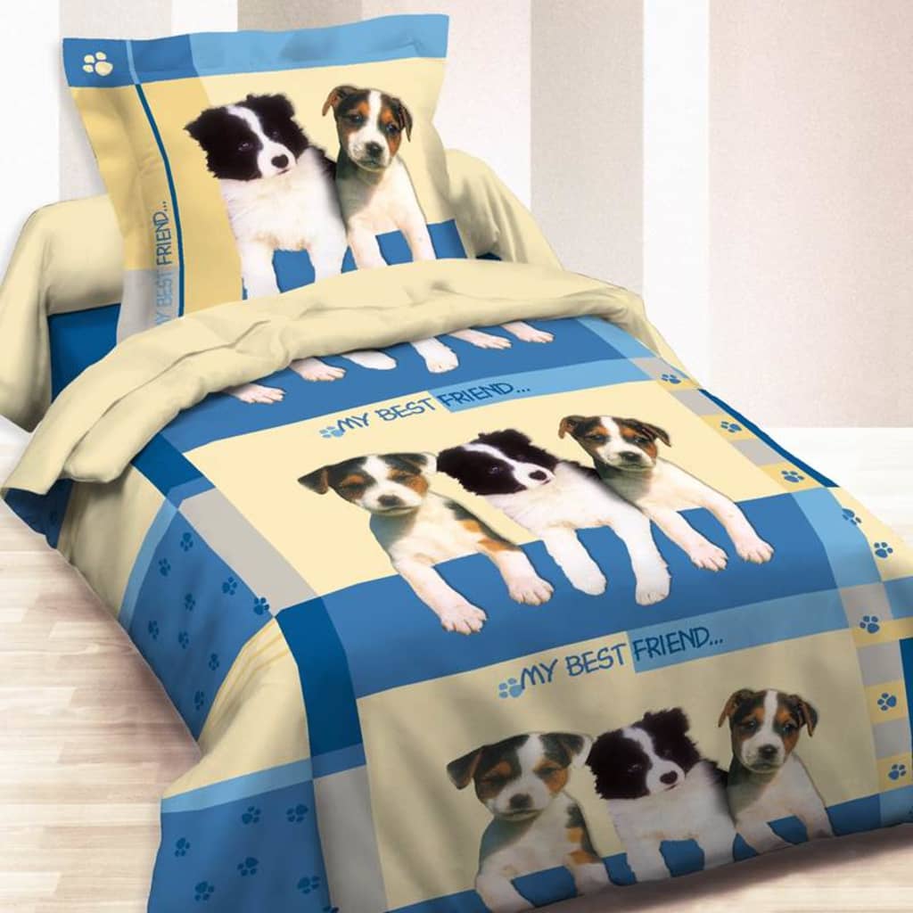 Merkloos My Best Friend Dekbedovertrek 100 Katoen 1 Persoons 140X200 huismerk kopen in de aanbieding