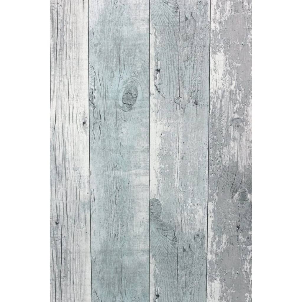 Noordwand Tapete Topchic Wooden Planks Grau und Blau