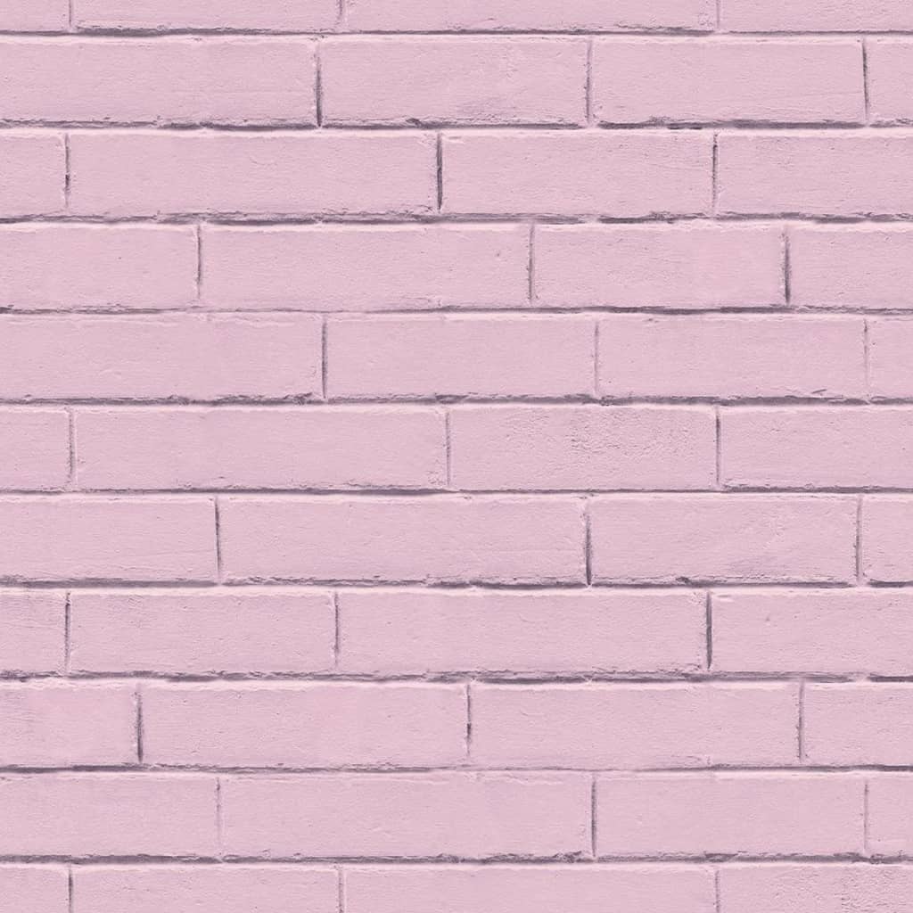 Good Vibes Papier peint Brick Wall Rose