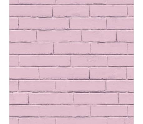 Noordwand Wallpaper Good Vibes Brick Wall Pink