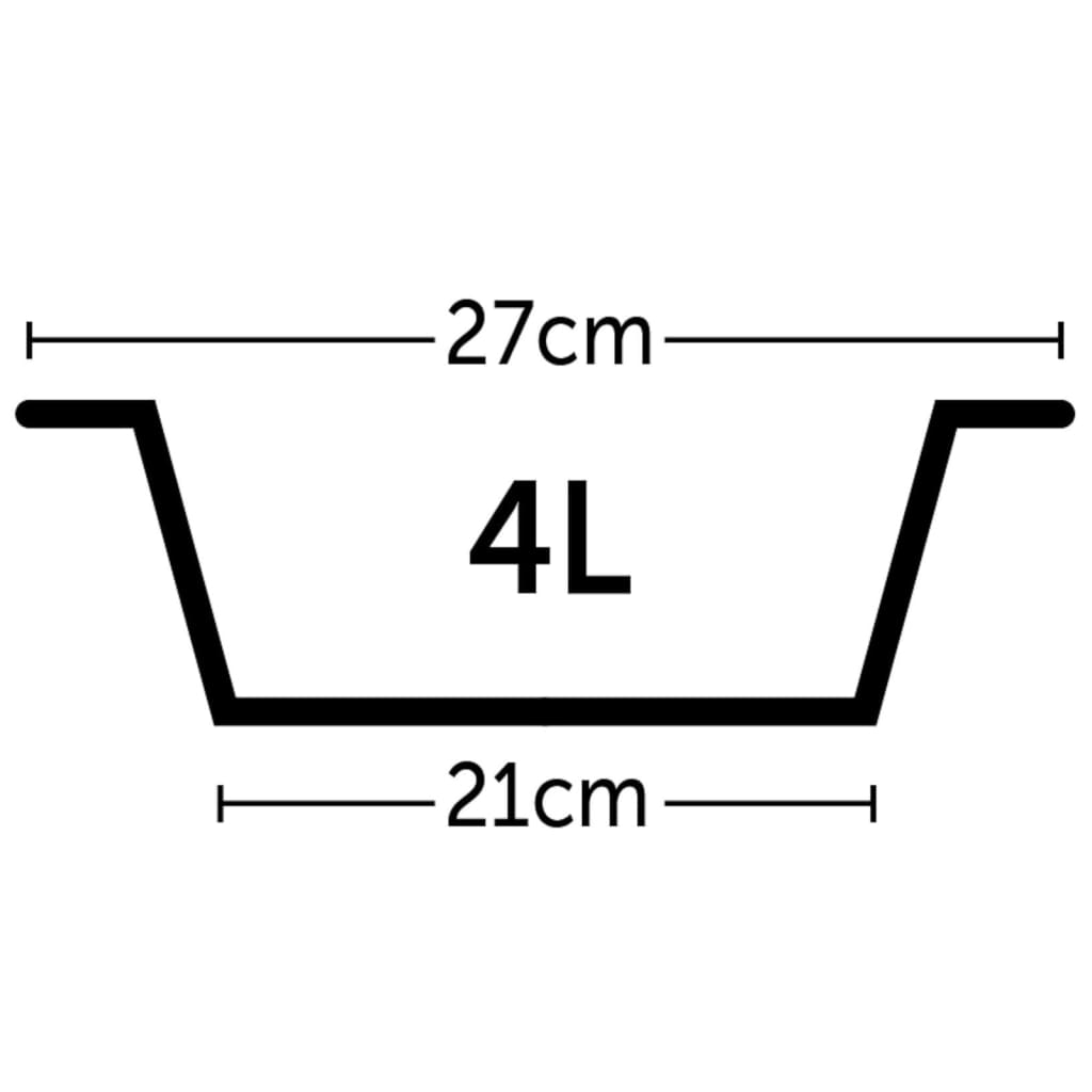 Suport în H cu 2 boluri Otis, 4 L, 27 cm