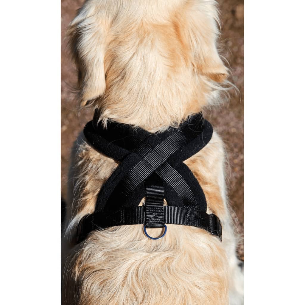 Karlie asp tuig voor hond cross zwart 25 mmx74-100 cm