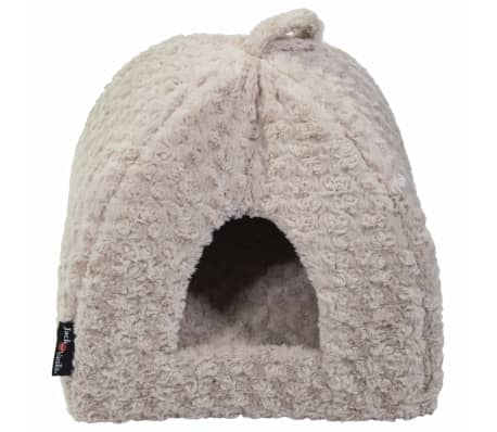 Jack and Vanilla Iglu pentru animale Softy XS rosette bej 40x40x40 cm