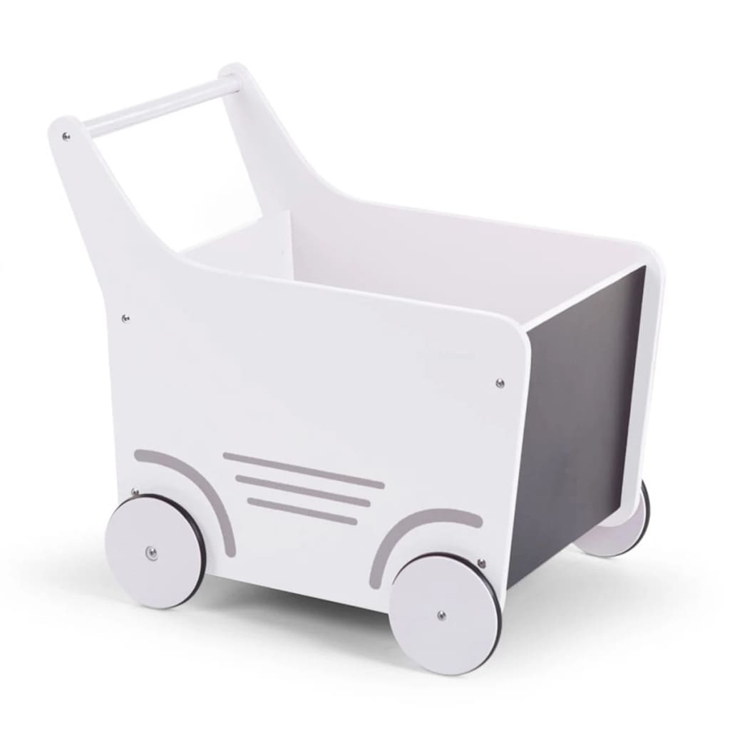 CHILDWOOD Houten speelgoed wandelwagen wit WODSTRW