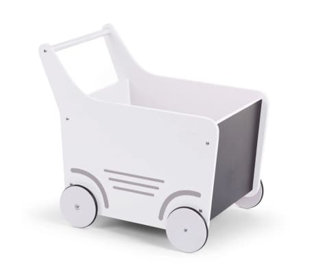 CHILDHOME Wooden Toy Stroller White WODSTRW