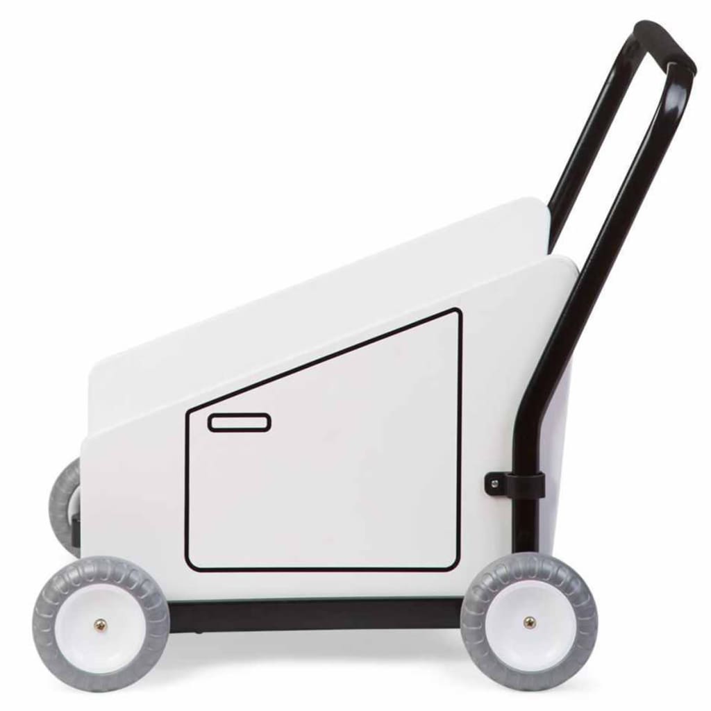 

CHILDWOOD Loopwagen met muziekdoos wit CWBWM
