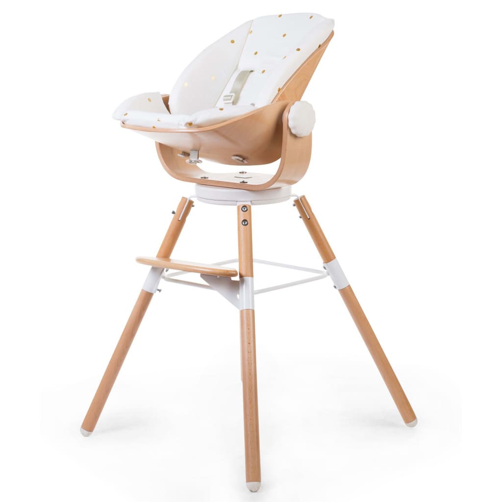 

CHILDHOME Kinderstoelkussen gouden stippen Evolu Newborn jersey