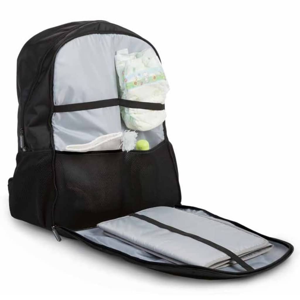 CHILDHOME Luierrugzak Daddy Bag 40x20x47 cm zwart