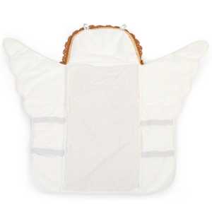 BARNHUS Stellematte Angel jersey heklet ecru