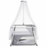 CHILDHOME Lit de bébé convertible pliable Blanc et gris