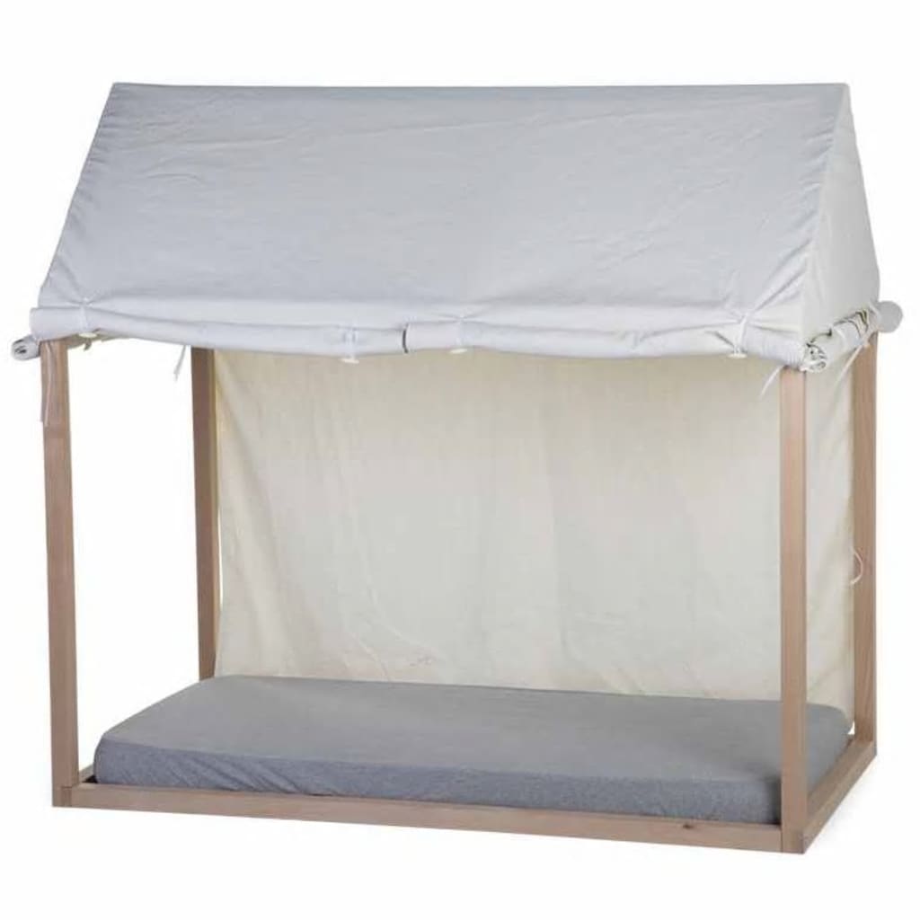 Bed House Cover 150x80x140 Cm White CHILDHOME 14 width=274