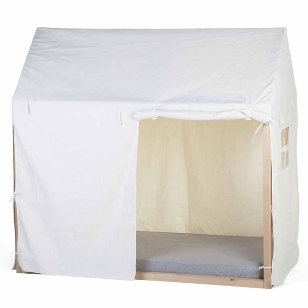 Bed House Cover 150x80x140 Cm White CHILDHOME 15 width=274
