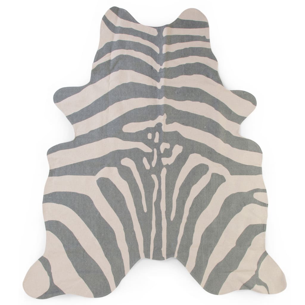 CHILDHOME Kindertapijt 145x160 cm zebraprint grijs