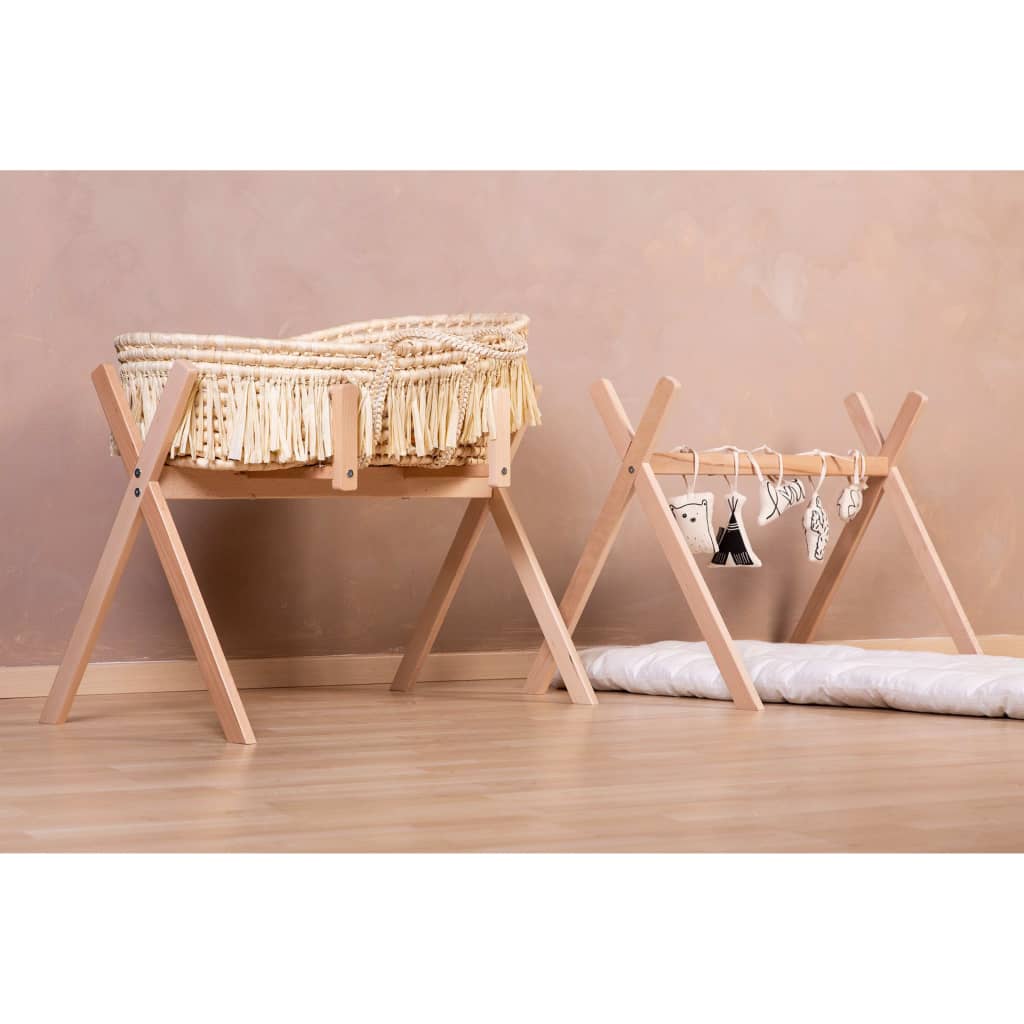 CHILDHOME Support pour panier Moïse tipi Play & Gym Naturel