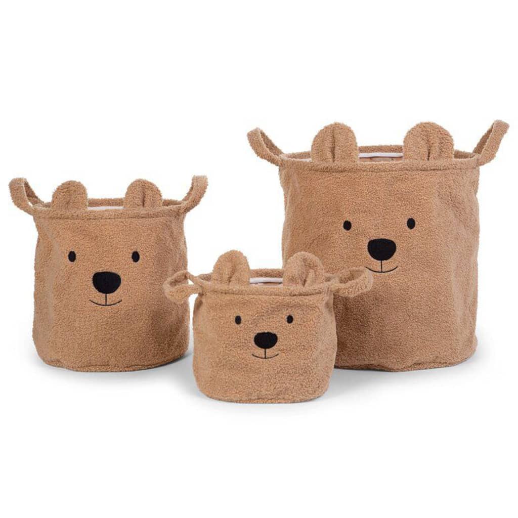 

CHILDHOME Opbergmand Teddy 25x20x20 cm beige
