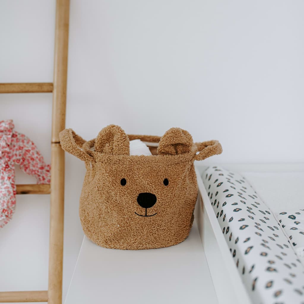 CHILDHOME Säilytyskori Teddy 25x20x20 cm beige