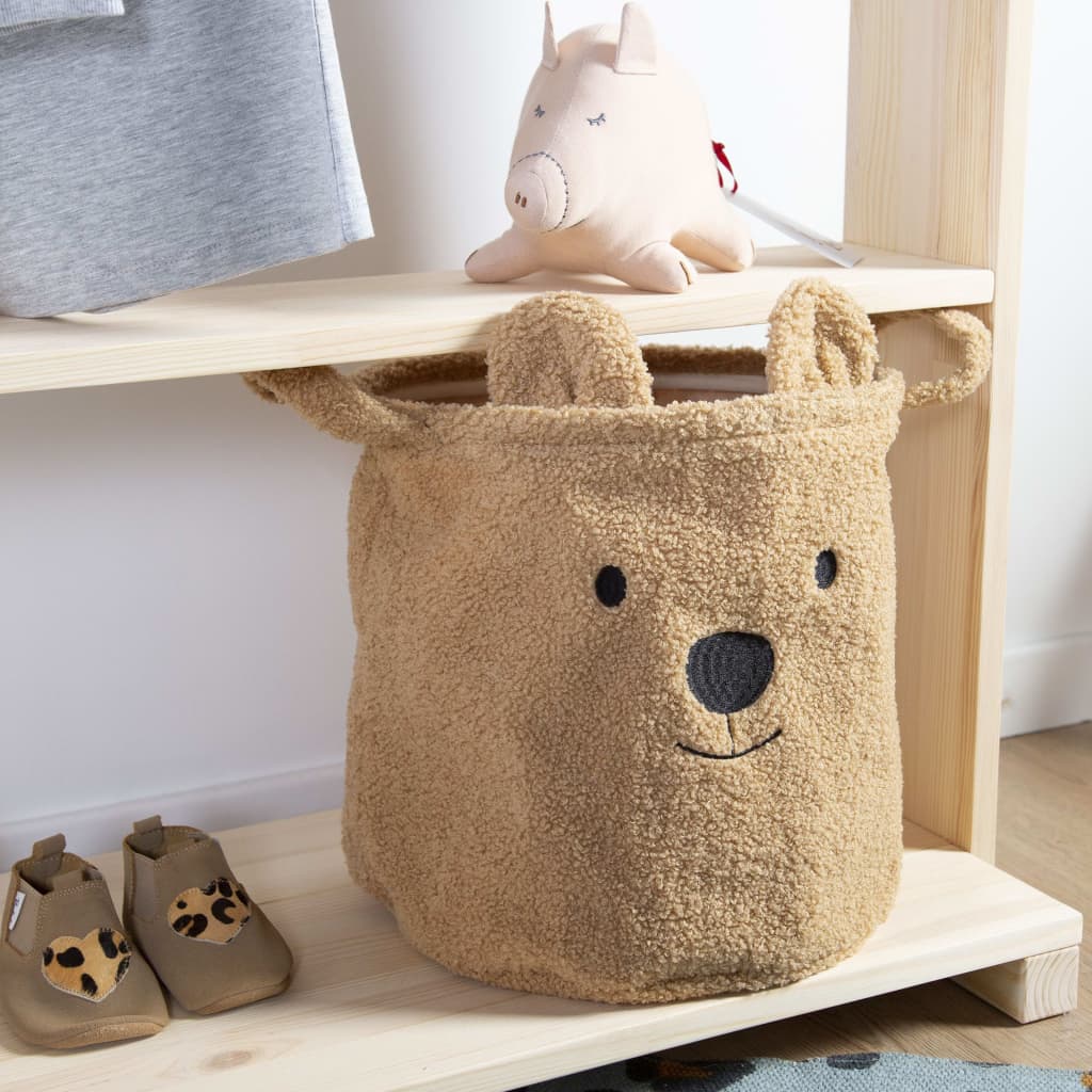 CHILDHOME Opbergmand Teddy 30x30x30 cm beige