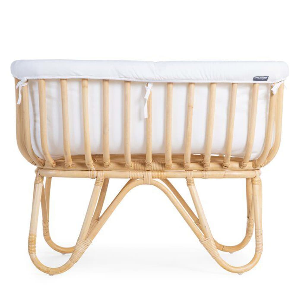 

CHILDHOME Wieg met matras rechthoekig 90x50 cm rattan