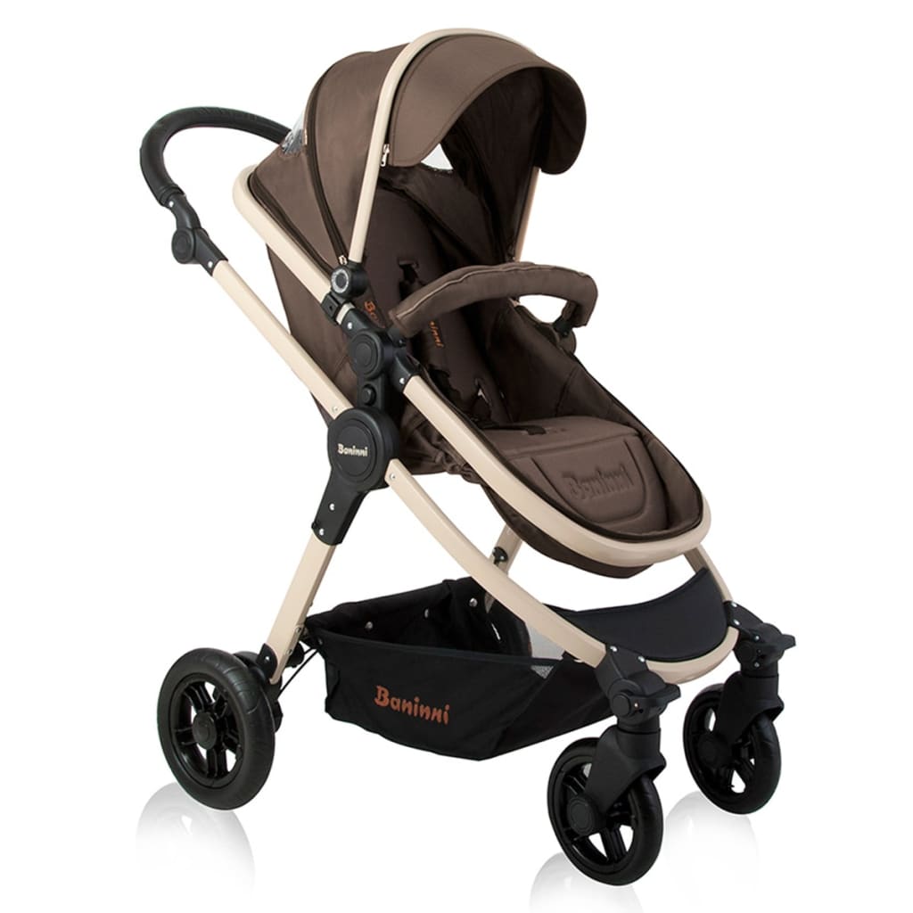 VidaXL - Baninni Kinderwagen 3-in-1 Ayo bruin BNST011-BR VidaXL - Baninni Kinderwagen 3-in-1 Ayo bruin BNST011-BR