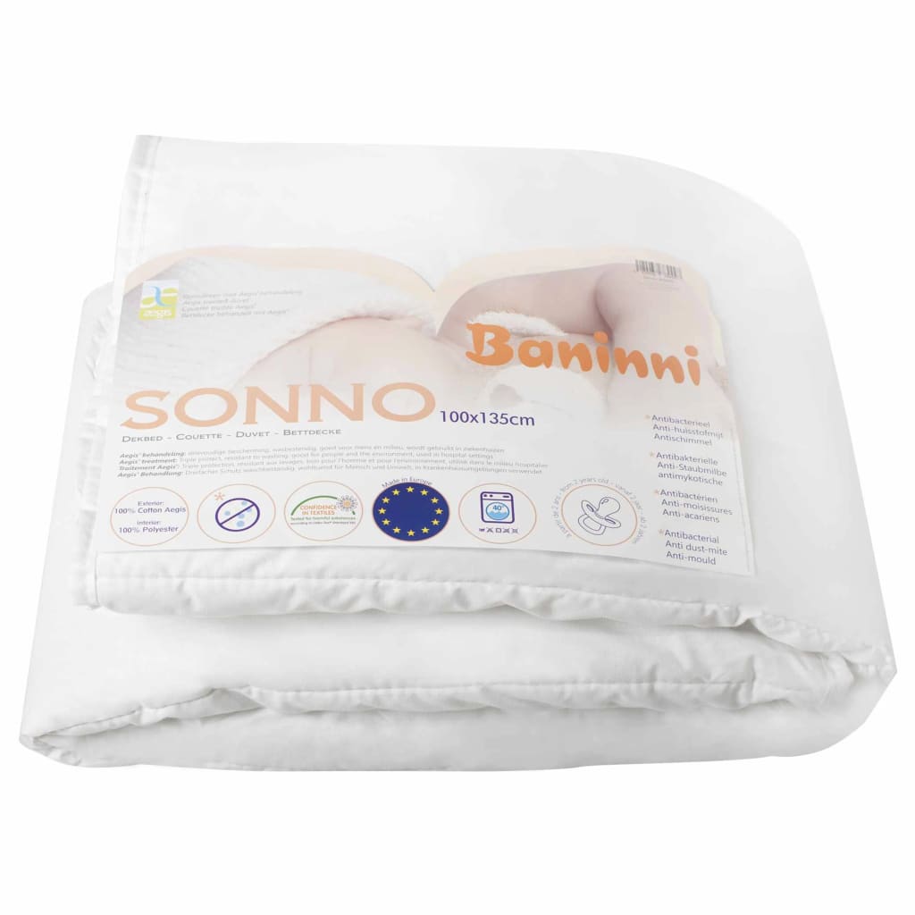 Baninni Dekbed Sonno 100x135 cm wit BNBTA011-WH