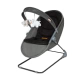 Baninni 2-in-1 Babywippe/Wiege Nina Zeno Grau und Schwarz BNBO001-GY