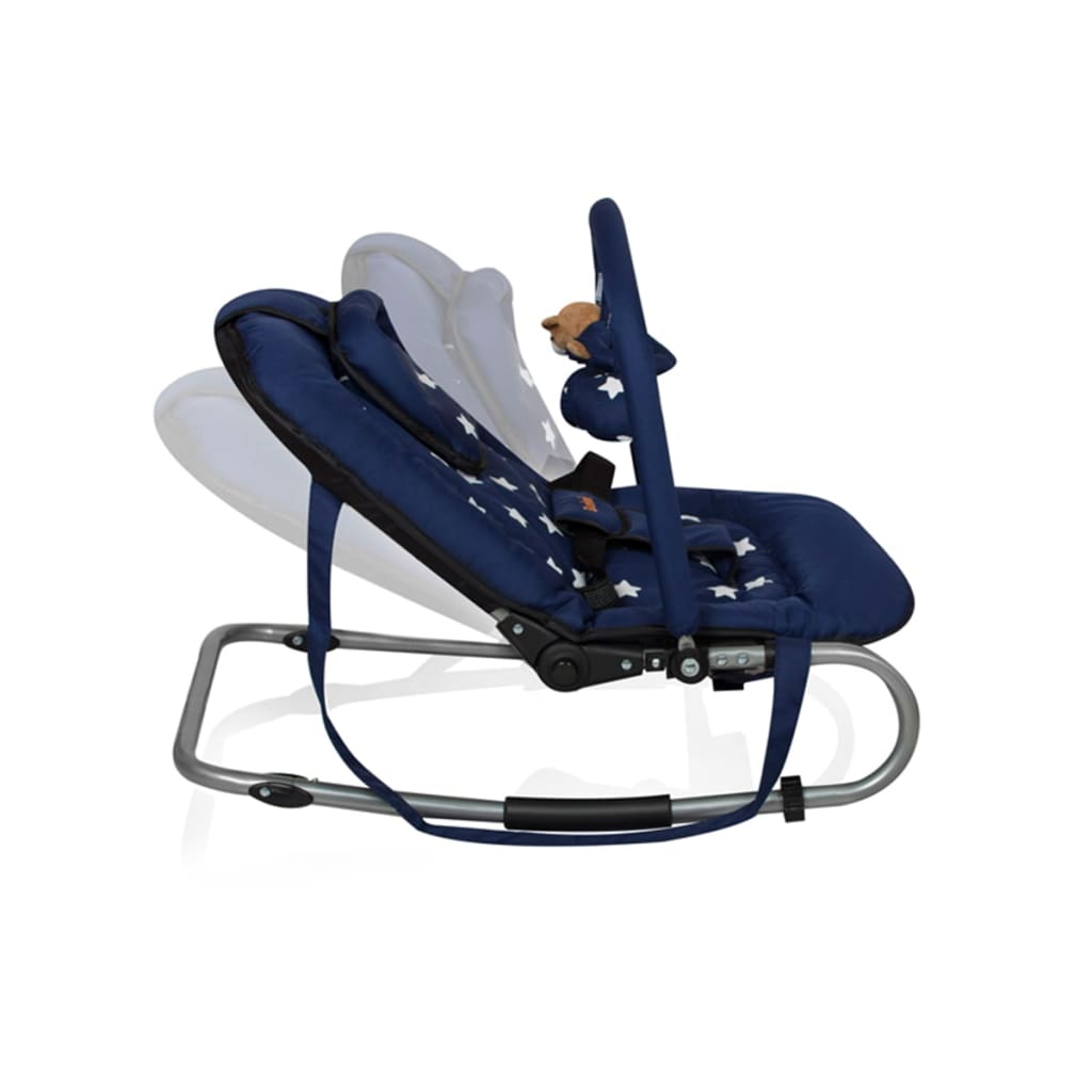 Baninni bērnu šūpuļkrēsls ''Relax Classic", zils ar zvaigznītēm