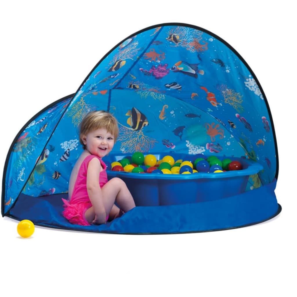 Afbeelding Paradiso Toys speeltent met ballenbak 50 ballen 120 x 80 cm blauw door Vidaxl.nl