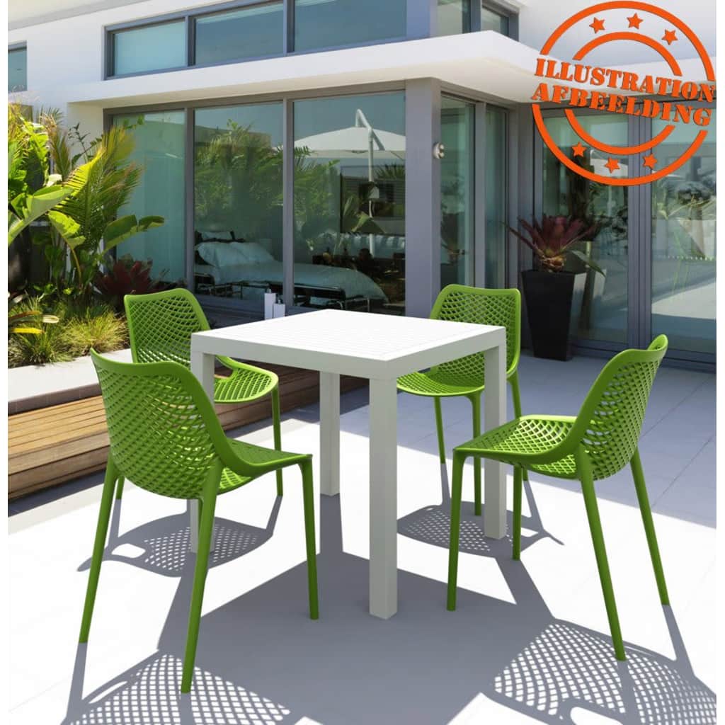 ALTEREGO Moderne, groene stoel 'BLOW' uit kunststof
