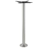 Pied de table 'PIKET' 110 cm en métal brossé à base ronde