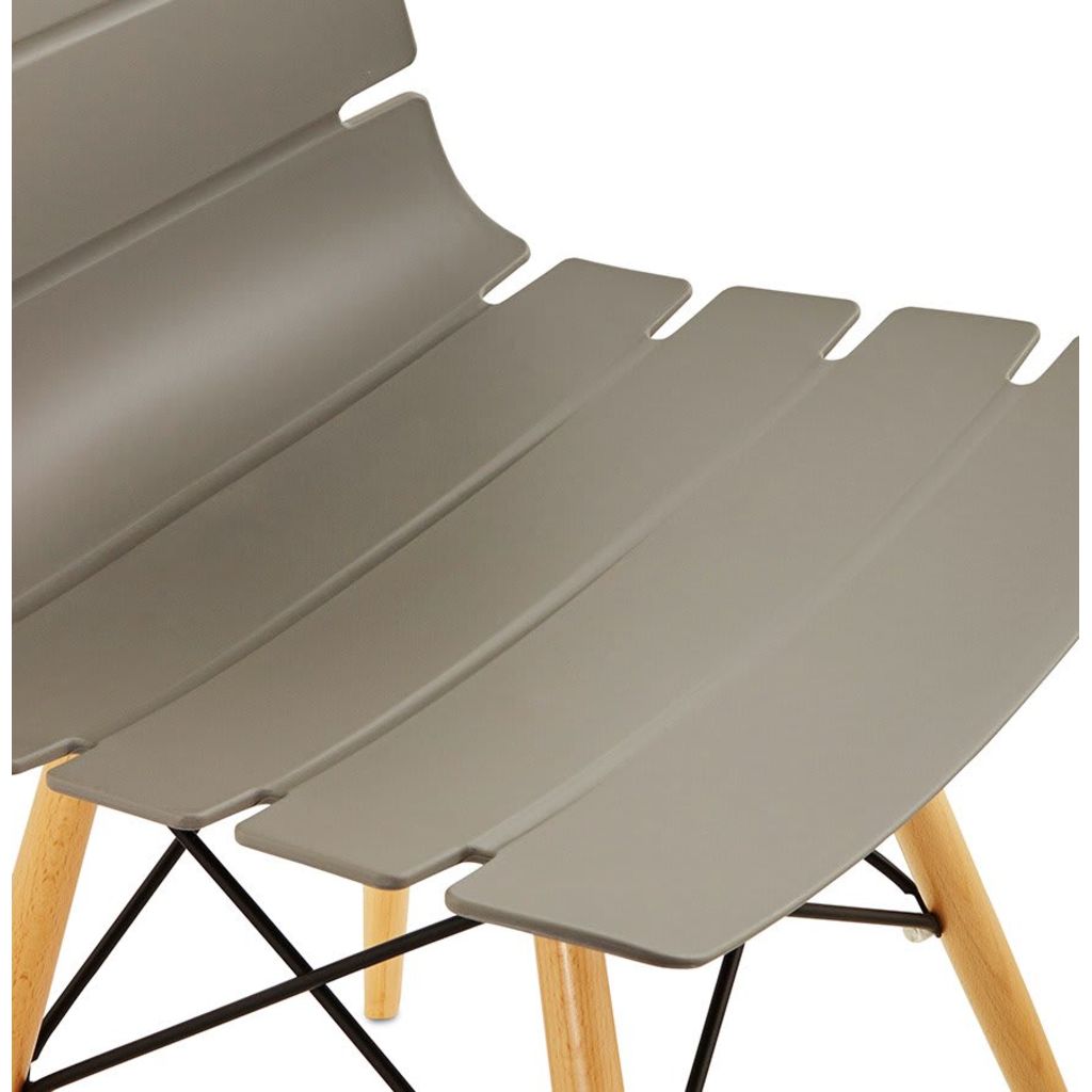 ALTEREGO Moderne, grijze stoel 'SOFY' in Scandinavische stijl