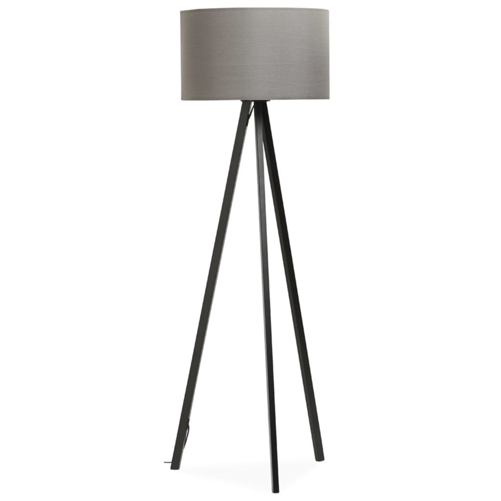 Kokoon Vloerlamp TRIVET Grijs-Zwart