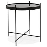 Table d'appoint pliable 'KOLOS' noire