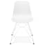 Alterego Moderne Stoel Gaudy Wit Met Metalen Voet alterego kopen in de aanbieding
