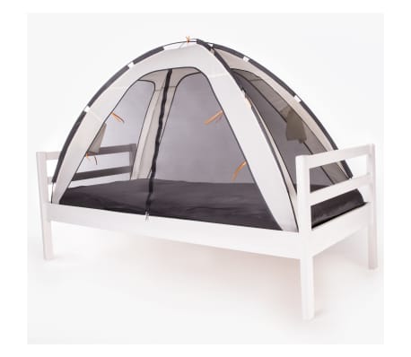 DERYAN Cort pentru pat cu plasă anti-țânțari, crem, 200x90x110 cm