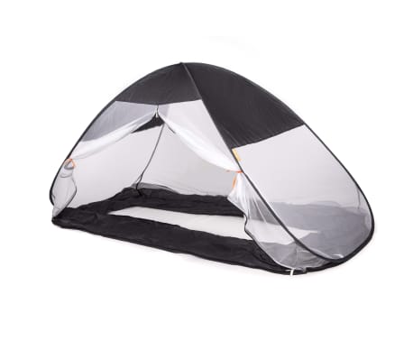 DERYAN Moskitonetz Pop-up-Zelt für Betten 200×90×110 cm Grau